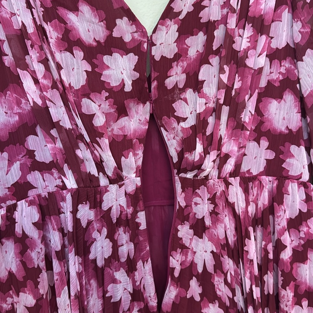 New! Defects! Anthropologie size 12 ML Monique Lhuillier Melanie Long-Sleeve - Picture 10 of 10